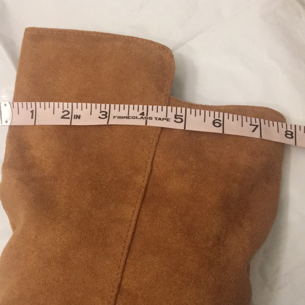 Women's Tan Fringe Knee-High Boots - Picture 7 of 9